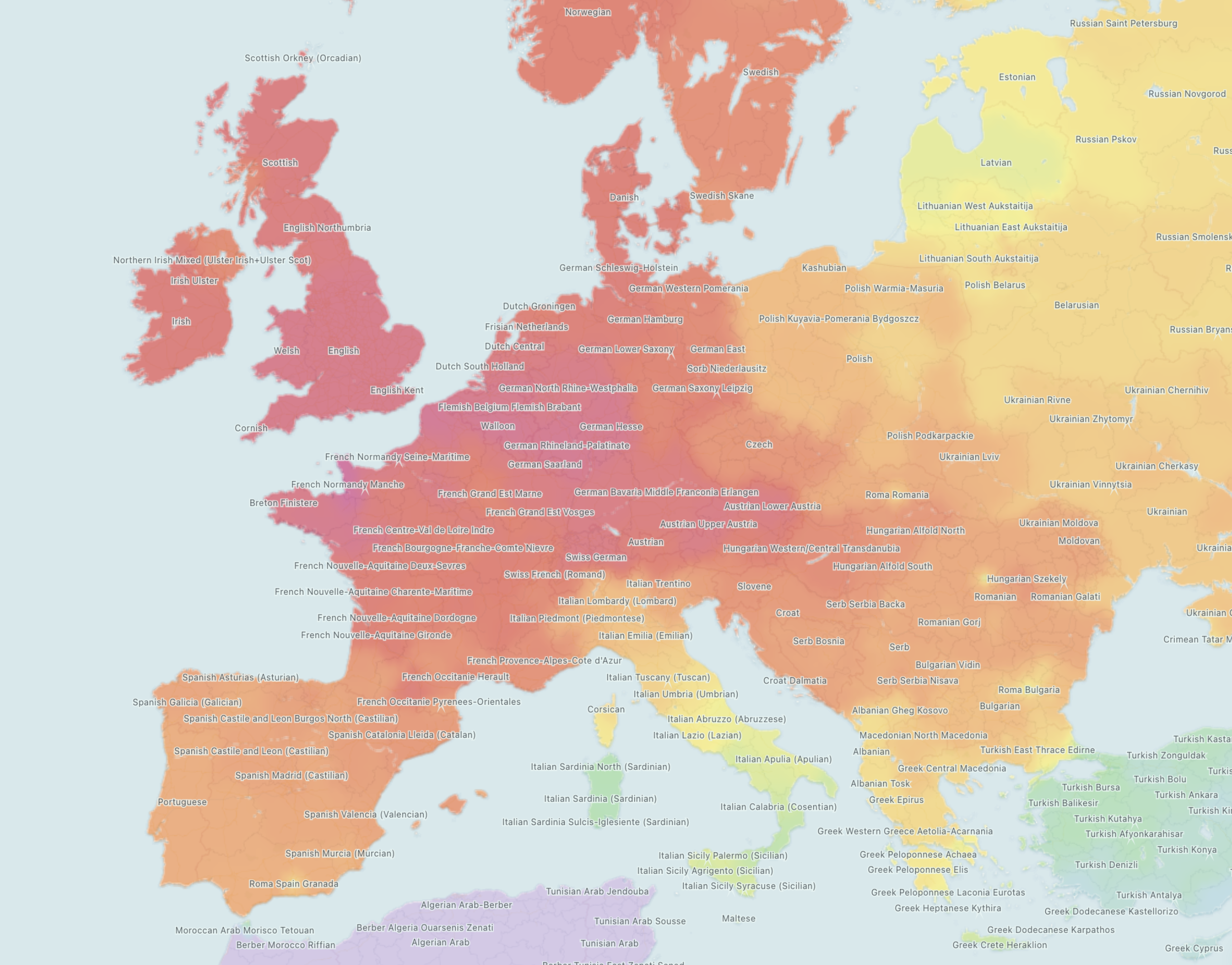 World Genetics heatmap preview